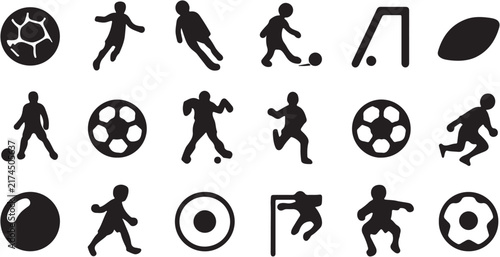 Diverse group of people walking in a line silhouette style.