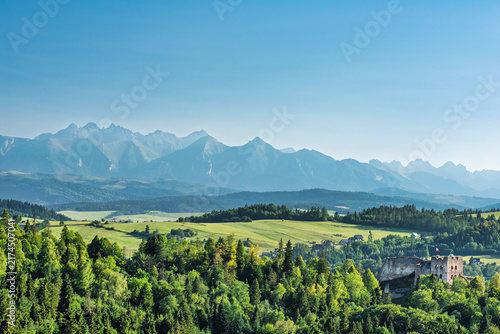 landscape with mountains