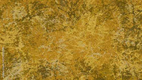 Golden Distressed Paint Texture Background