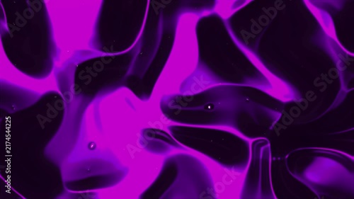 Abstract purple liquid motion background with flowing dark waves and glowing neon light
