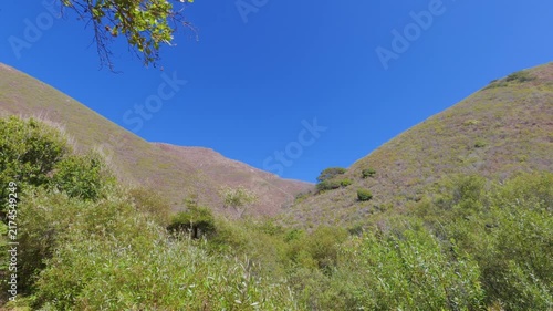 View of mountains in Big Sur, California