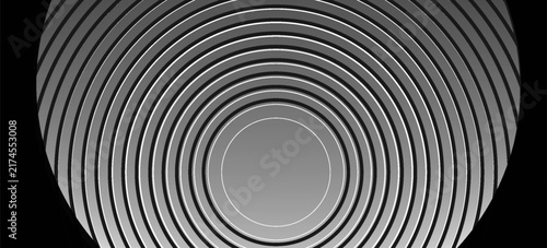 Принти на полотні Minimalist abstract background featuring semicircular lines