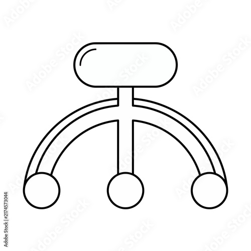 Abstract diagram with connected circles