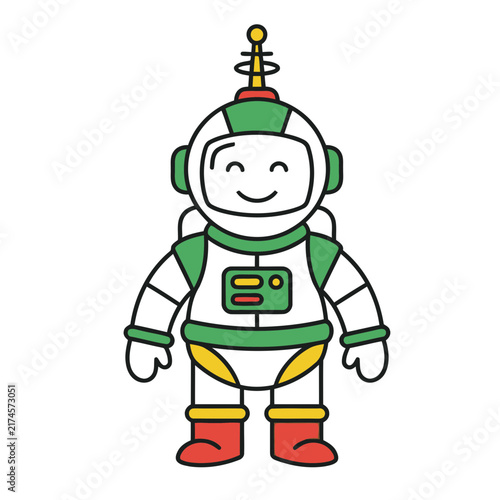 Cartoon Astronaut Character