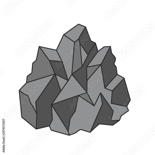 Cluster of gray rocks