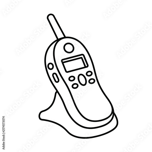 Cordless phone with charging base