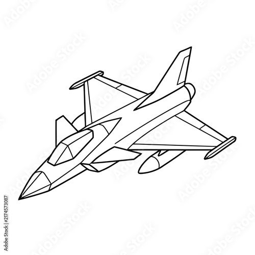 Fighter Jet Outline