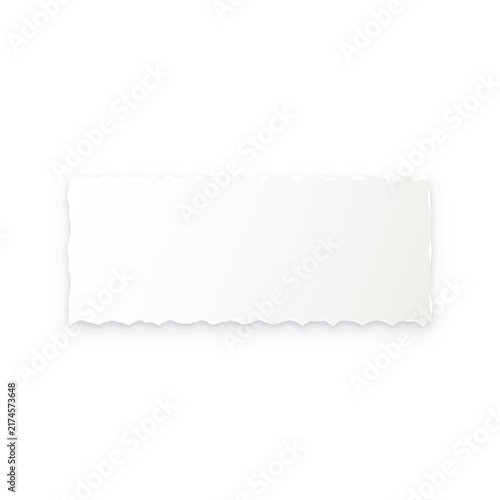 Rectangular Blank Paper Tag with Decorative Scalloped Edges Isolated on a Clean White Background for Customizable Labels and Craft Projects