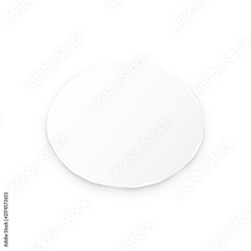 Rectangular Blank Paper Tag with Decorative Scalloped Edges Isolated on a Clean White Background for Customizable Labels and Craft Projects