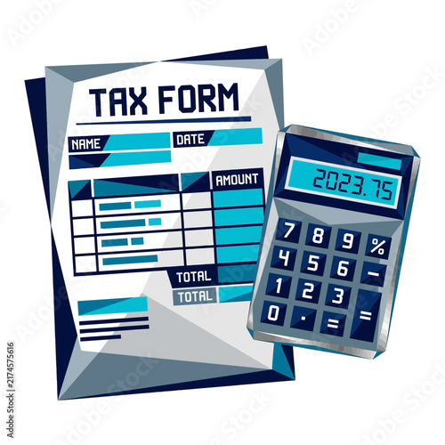 Tax Form and Calculator with Amount