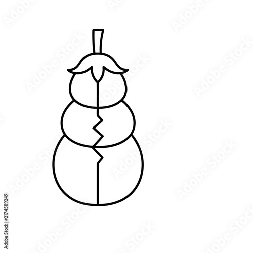 Stylized Eggplant Icon