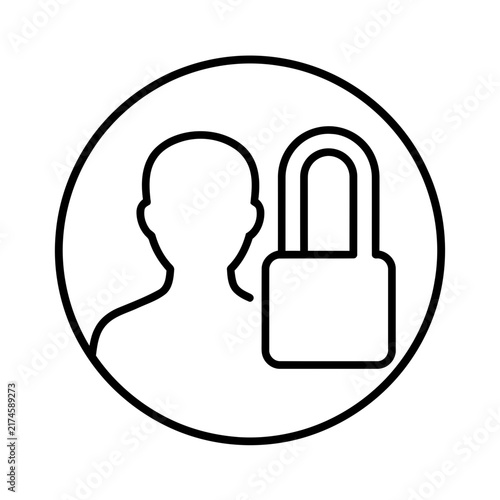 User account lock icon