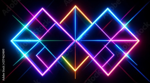 abstract background with glowing lines