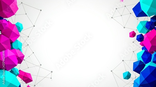 abstract background with colorful balloons