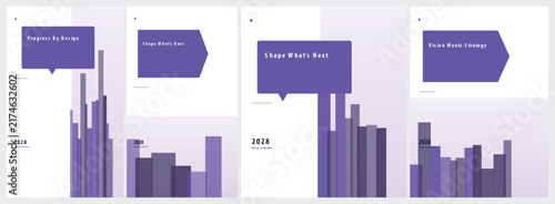 Bild auf Leinwand Data visualization dashboards showing annual comparative performance trends with