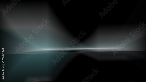 Abstract dark futuristic neon light stage podium studio background with glowing smooth wave beam lines for product display placement presentation banner