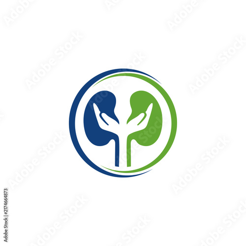 Title
Circular Kidney Health Care with Caring Hands Logo
