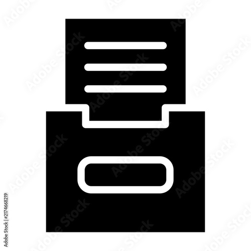 Film Archive Box Vector Glyph Icon Design