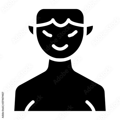Bild auf Leinwand Monster Avatar Vector Glyph Icon Design