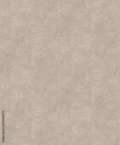 Seamless sophisticated ash beige fabric texture with subtle square patchwork weave patterns and elegant textile fiber details for background