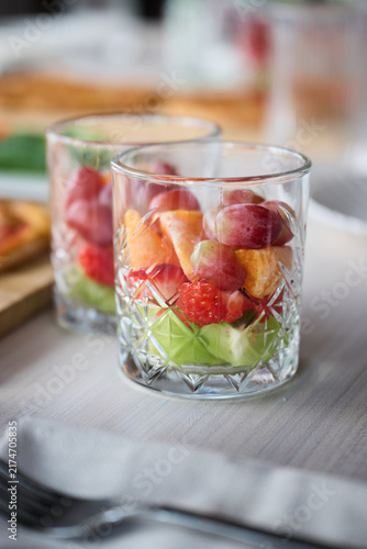 fruit salad with strawberry