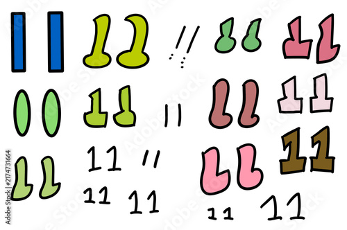 絵文字　数字　11セット