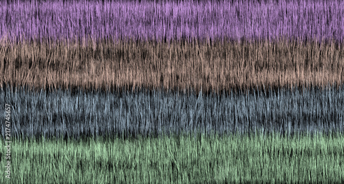 A natural background texture of 4-color grass or fur, with fine vertical lines and organic scratches. Ideal for use as a design background, wallpaper, digital texture, or creative backdrop for web.