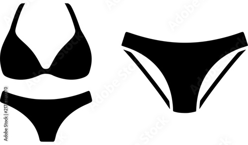 black bra isolated on white