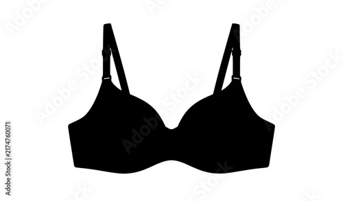 black and white bra