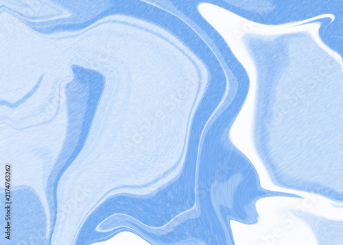 Abstract Light Blue Fluid Marble Background