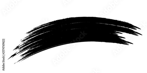 Brush strokes templates, vector grunge paintbrush