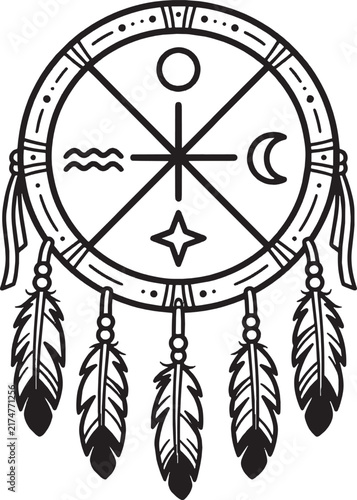 Dreamcatcher Vector Art