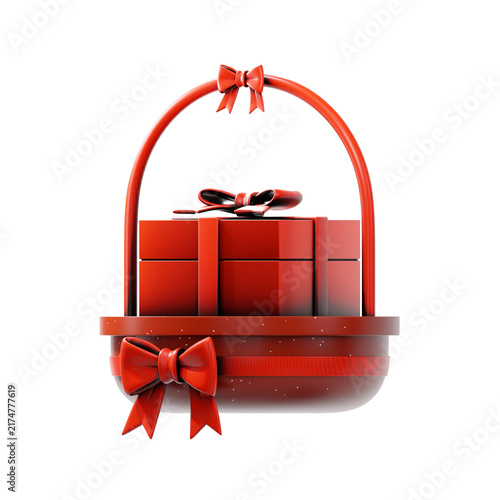 Fotografía 3d icon hampers package