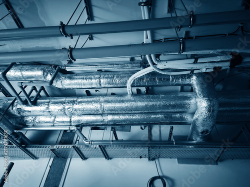 Obraz na plátně Ceiling duct network