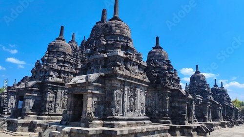 Foto Ancient Hindu architectural detail of Prambanan Temple in Yogyakarta