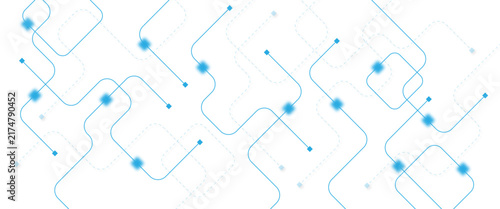 Принти на полотні Abstract futuristic technology background