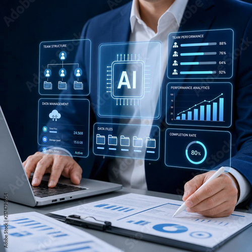 AI-Powered Business Analytics Dashboard, Team Performance and Data Management Intelligence