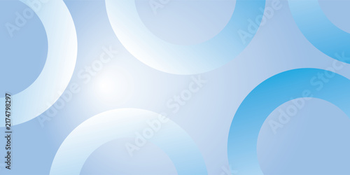 Abstract Blue Circles Background With Soft Gradient Rings for Modern Technology and Corporate Design