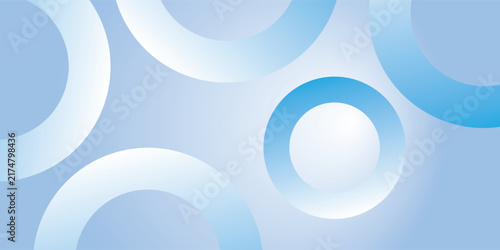 Abstract Blue Circles Background With Soft Gradient Rings for Modern Technology and Corporate Design eps10