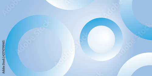 Abstract Blue Circles Background With Soft Gradient Rings for Modern Technology and Corporate Design eps10