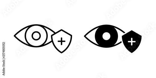 Vision Insurance Icon represents coverage for eye examinations, vision care, eyewear, lenses, and financial support for optical healthcare services.