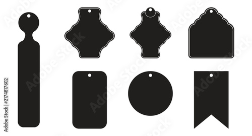 BLACK AND WHITE HANGTAG TEMPLATE