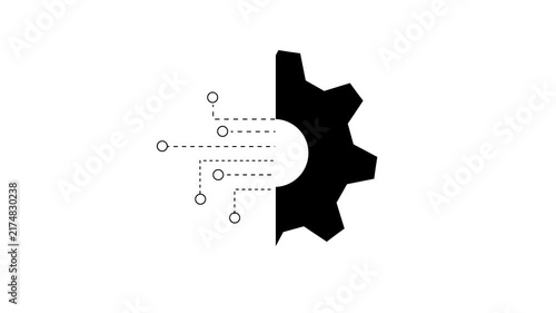 Get your hands on this beautifully designed animated icon of data integration, digital technology vector