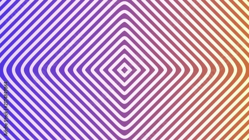 Colorful geometric diamond stripes move in a bold optical pattern, creating a retro abstract motion background for music, fashion, social media and VJ design.