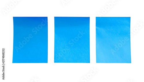 Three rectangular windows revealing a blue sky within a black background, with slight differences in the blue
