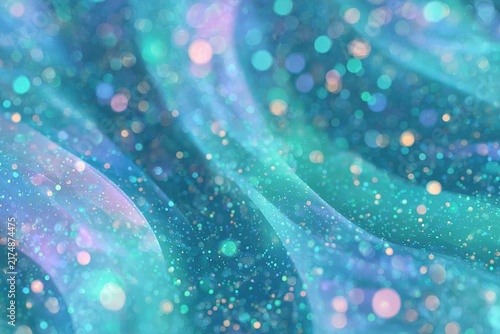 Colorful bokeh lights create a soothing swath of soft waves