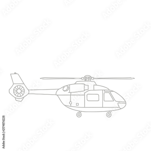 Helicopter outline