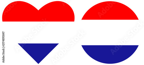 Foto Civil flags of Croatia isolated collection