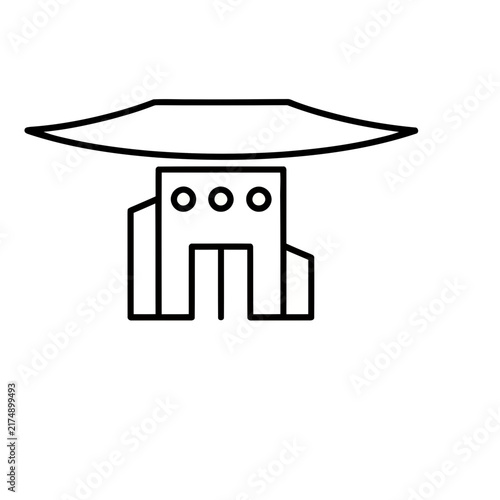 Pagoda building icon