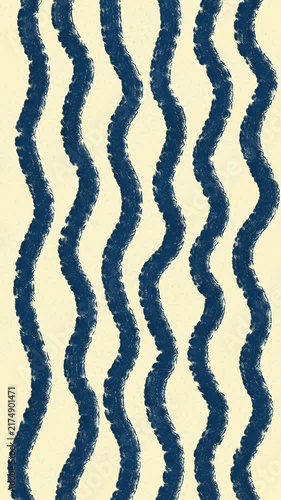 Handdrawn motion stripe wave yale blue